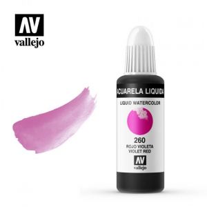Aquarela Liquida - akwarela w płynie Vallejo 32 ml 260 violet red